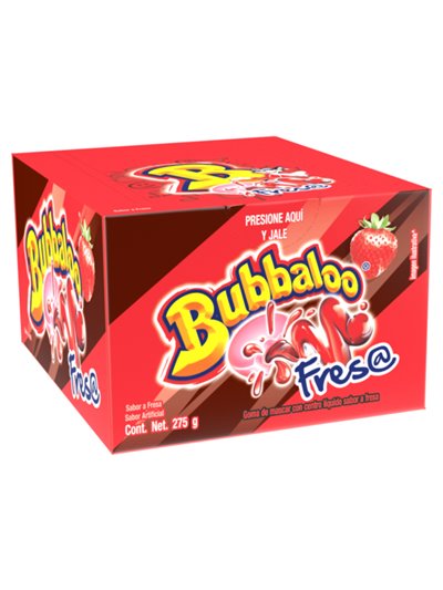 16092 - Bubbaloo Fresa - 47ct/239.7g. (Case of 24) - Box:  - Loc: M8