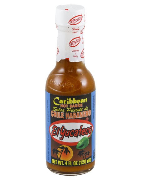 16094 - El Yucateco Chile Habanero Caribbean - 4oz. (Case of 12) - Box:  - Loc: G12