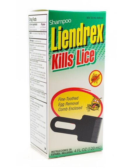 16119 - Liendrex Shampoo Kills Lice - 4 fl. oz. - Box:  - Loc: K1