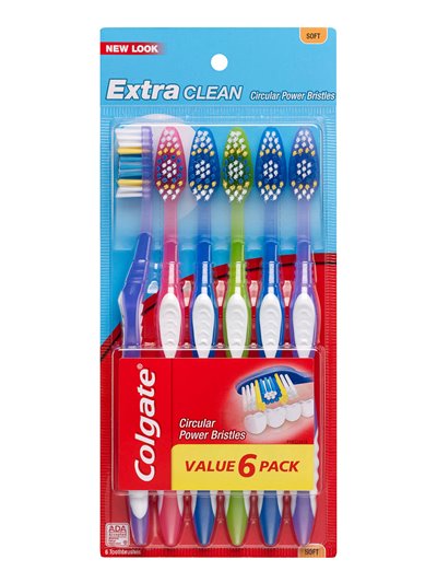 16152 - Colgate Toothbrush, Extra Clean, Soft - (Pack of 6) - Box:  - Loc: K9