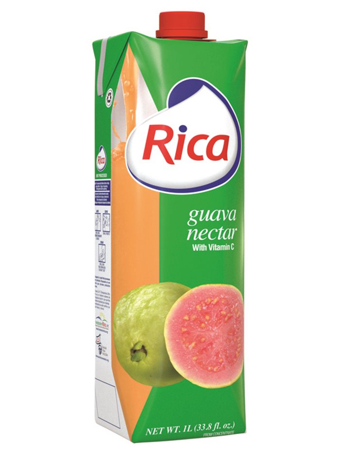 16283 - Rica Juice Guava - 1 Lt. (Pack of 12) - Box:  - Loc: F2