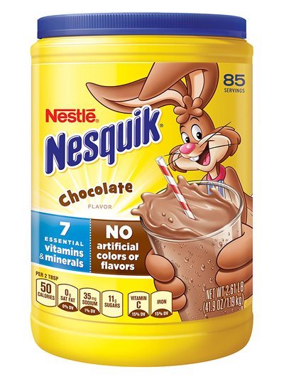 16411 - Nesquik Powder Chocolate - 44.9 oz. (Case of 6) - Box:  - Loc: G2