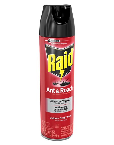16822 - Raid Ant & Roach, Outdoor (74919) - 17.5 oz. (Case of 12) - Box:  - Loc: I12
