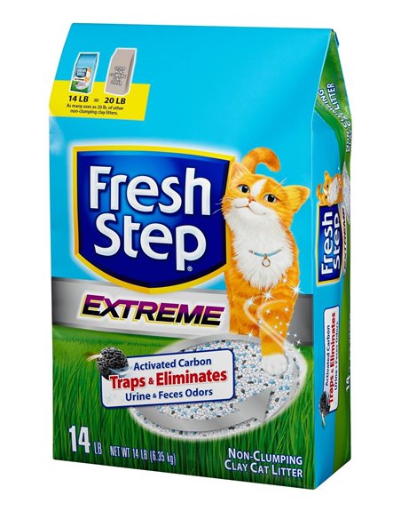 17058 - Fresh Step Extreme Clay Cat Litter, 14 Lb - (Pack of 3) - Box:  - Loc: S2