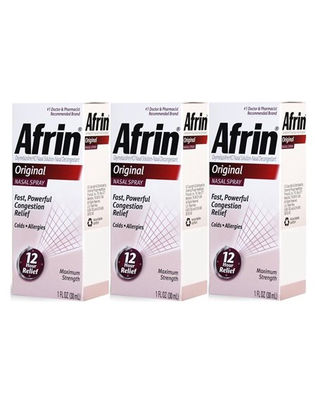 17098 - Afrin Nasal Spray, Original - 1 fl. oz. - Box:  - Loc: P0