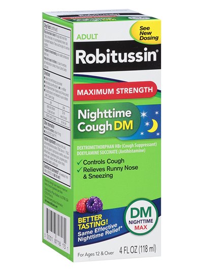 17124 - Robitussin Adult Nighttime DM Max - 4 fl. oz. - Box:  - Loc: K3