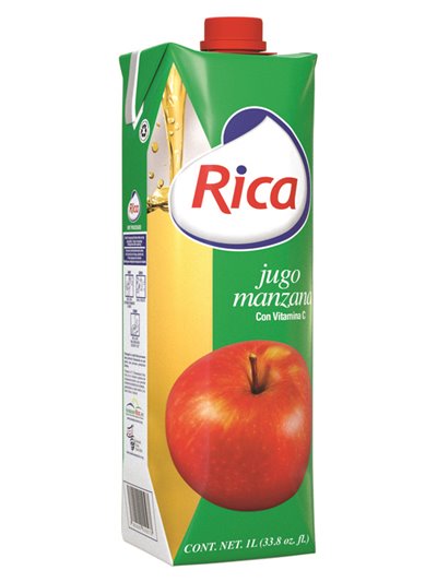 17229 - Rica Juice Apple - 1 Lt. (Pack of 12) - Box:  - Loc: F1