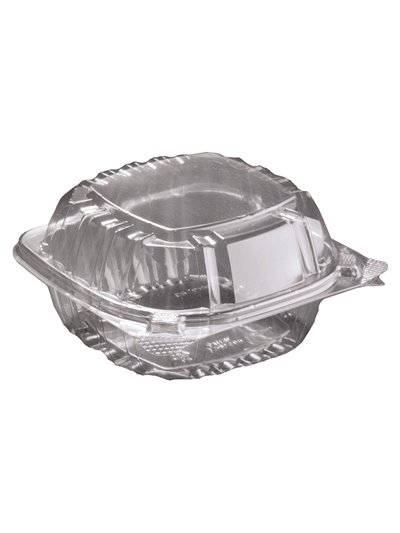 17608 - Clear Hinged Container 6x5.75x3 - 500ct - Box:  - Loc: 