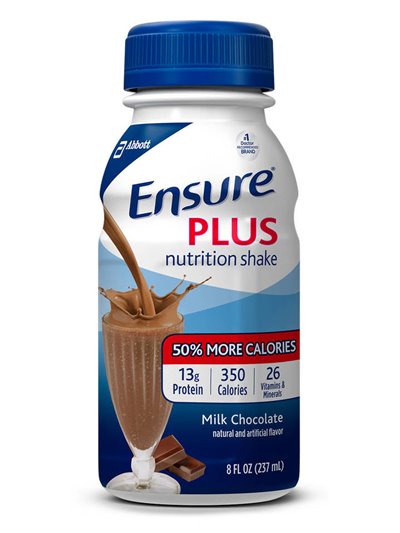 17777 - Ensure Plus Milk Chocolate - 8 fl. oz. (24 Pack) - Box:  - Loc: F0