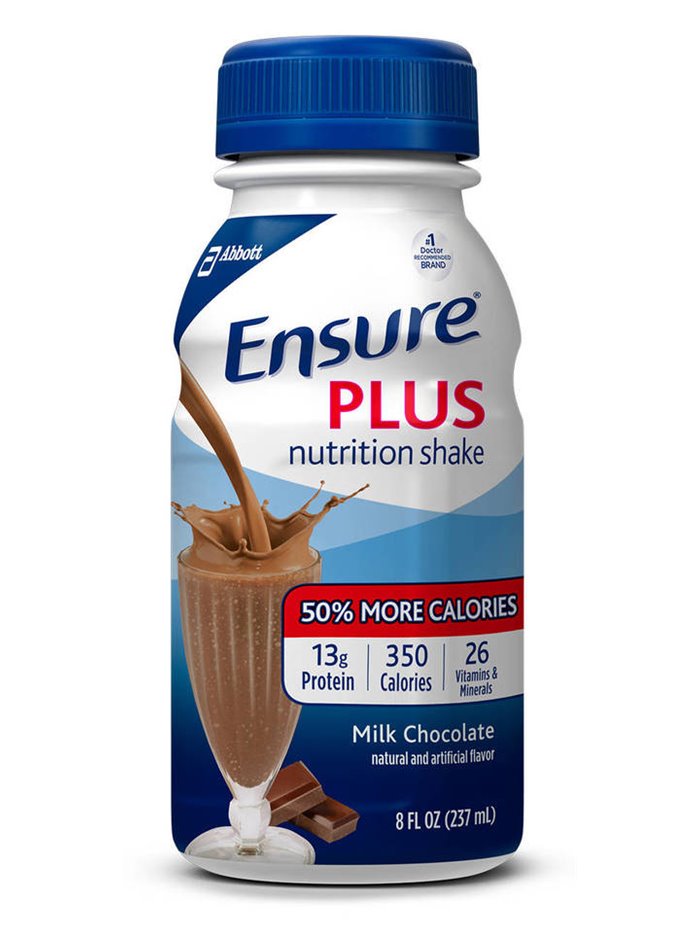 17777 - Ensure Plus Milk Chocolate - 8 fl. oz. (24 Pack) - Box:  - Loc: F0