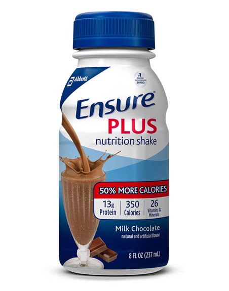 17777 - Ensure Plus Milk Chocolate - 8 fl. oz. (24 Pack) - Box:  - Loc: F0