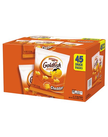 17911 - Goldfish Cookies Cheddar - 45 Pack - Box:  - Loc: N4