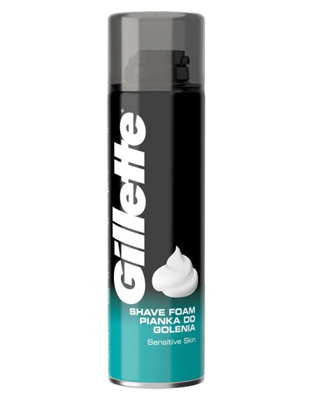 17938 - Gillette Shave Foam Sensitive Skin - 200ml - Box:  - Loc: 31M