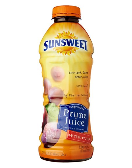 17947 - Sunsweet Prune Juice W/Pulp - 32 fl oz - Box:  - Loc: N0