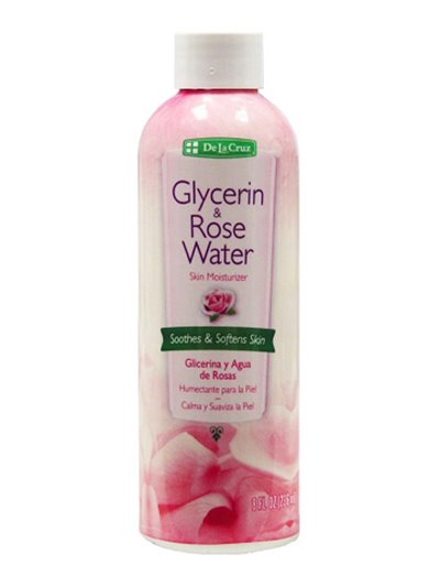 17978 - De La Cruz Glycerin & Rose Water - 8 fl. oz. - Box:  - Loc: P2