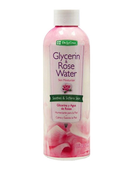 17978 - De La Cruz Glycerin & Rose Water - 8 fl. oz. - Box:  - Loc: P2