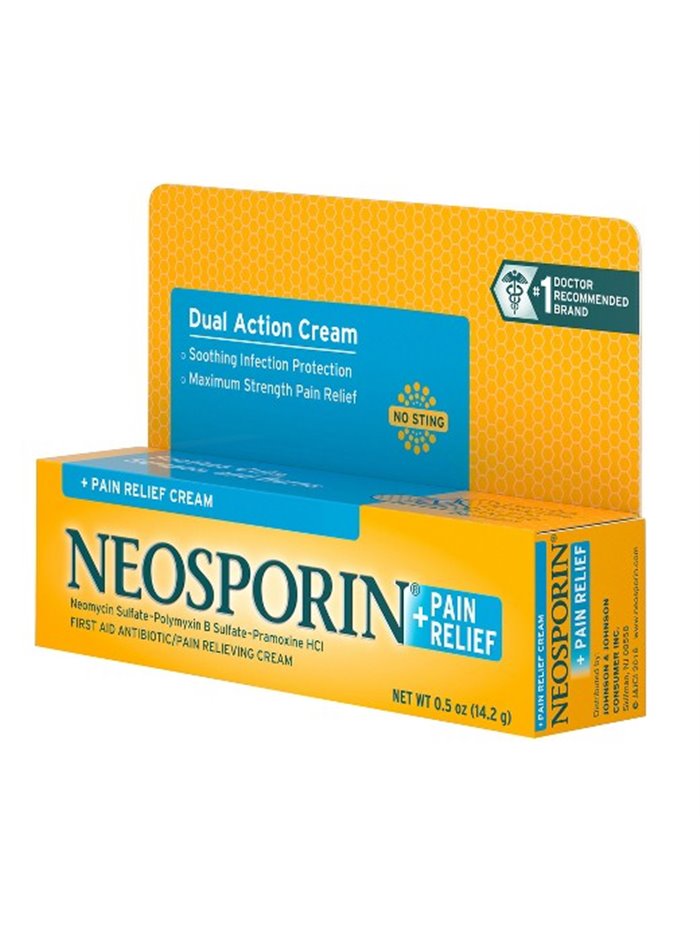 18146 - Neosporin Pain Relief Cream, 0.5 oz - Box:  - Loc: K-1