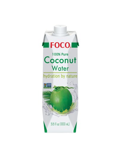 18185 - Foco Coconut Water - 33.8 fl. oz. (Case of 12) - Box:  - Loc: E11