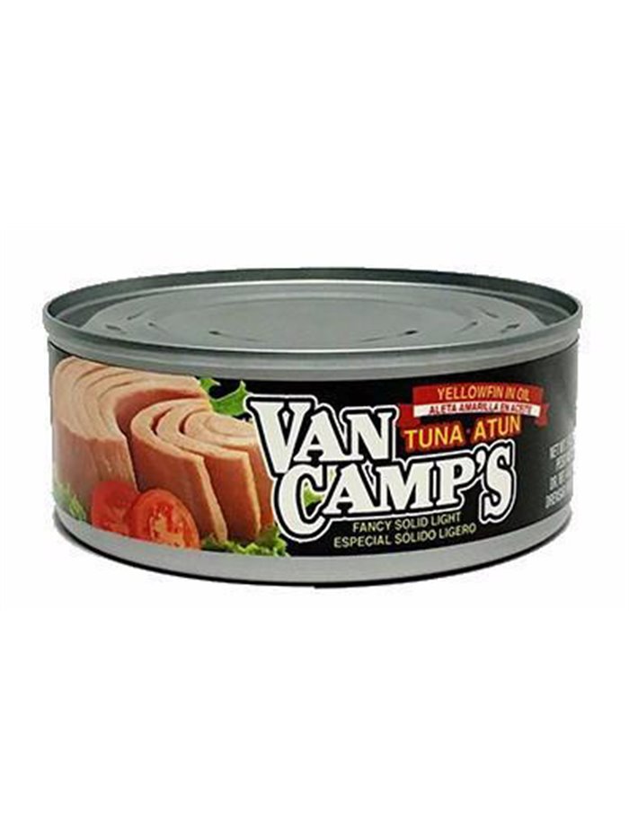 18218 - Van Camp's Tuna in Oil - 5 oz. (Case of 48) Black/Yellow - Box:  - Loc: H5