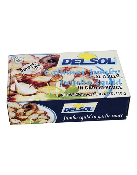 18220 - Squid / Octopus in Garlic Sauce - 4 oz. - Box:  - Loc: H4