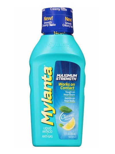 18284 - Mylanta Liquid Antacid, Maximum Strength - 12 fl. oz. - Box:  - Loc: K5-99