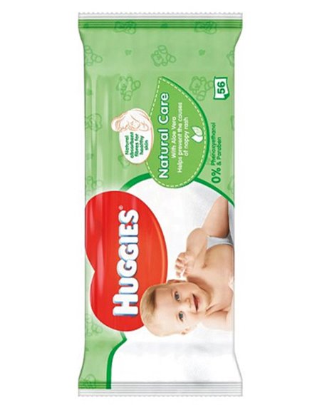 18357 - Huggies Baby Wipes, Natural Care - 56ct. (Case of 10) - Box:  - Loc: L8