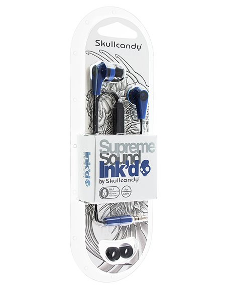 18395 - Skullcandy Ink'd Earbuds With Mic, Purple - Box:  - Loc: 