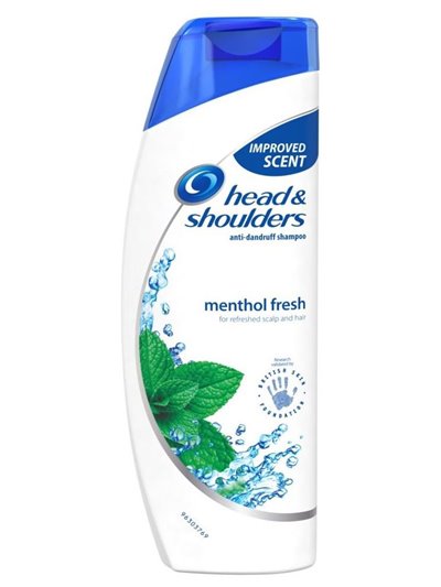 18476 - H&S Shampoo Menthol Refresh - 13.5 fl. oz. (400ml) - Box:  - Loc: k10