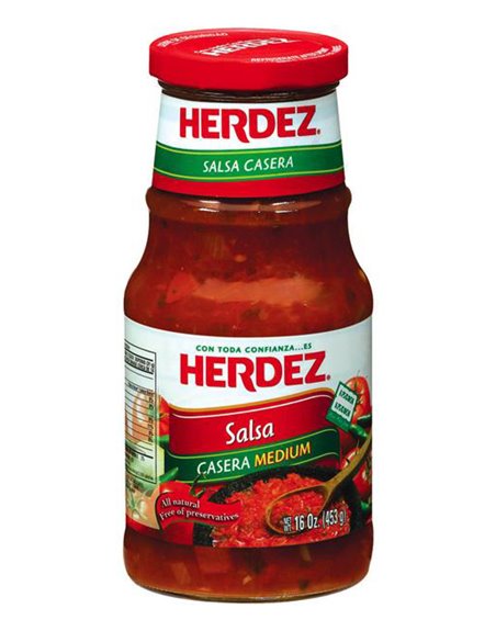 18480 - Herdez Salsa Casera, Medium - 16oz. (Case of 12) - Box:  - Loc: G13