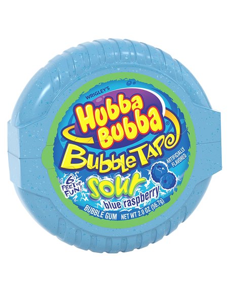 18486 - Hubba Bubba Bubble Tape, Sour Blue Raspberry - 12ct - Box:  - Loc: N1