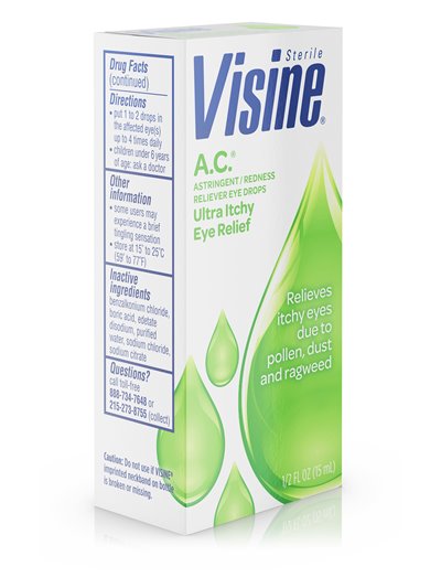 18557 - Visine A.C. Ultra Itchy Eye Relief - 1/2 fl. oz. - Box:  - Loc: K-1