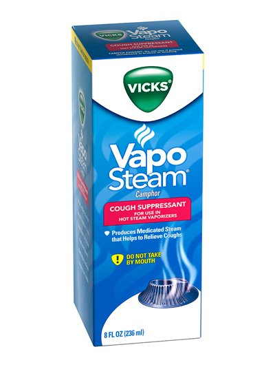 3329 - Vicks Vapo Steam Camphor - 8 fl. oz. - Box:  - Loc: 