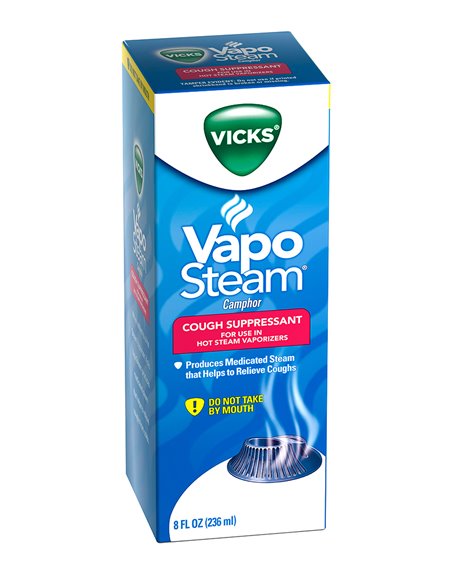 3329 - Vicks Vapo Steam Camphor - 8 fl. oz. - Box:  - Loc: 