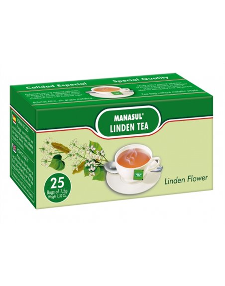 18800 - Manasul Linde Tea ( Tilo ) - 25 Bags (Pack of 12) - Box:  - Loc: F1