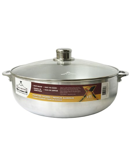 19016 - Caldero Aluminum W/ Glass Lid - No. 11 - Box:  - Loc: J11