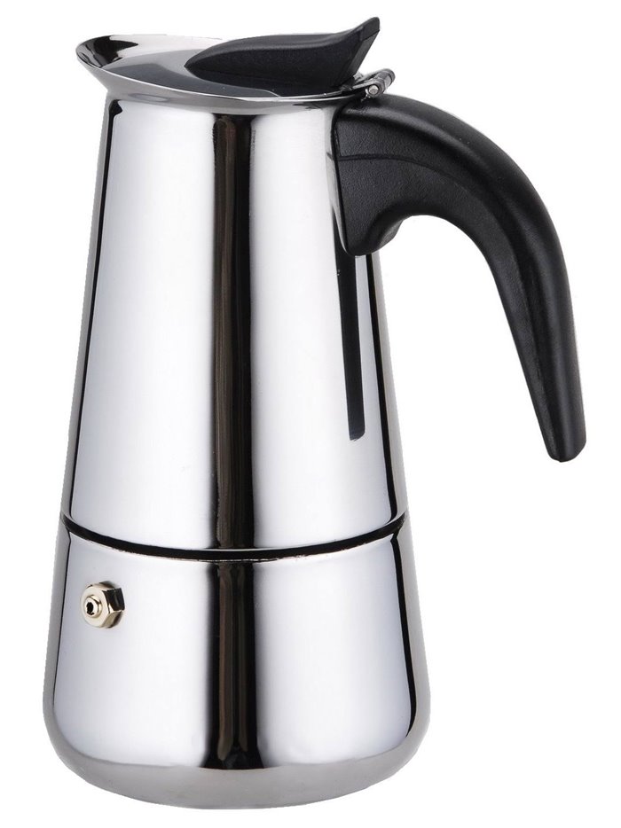 19023 - Wee's Beyond, S/S Espresso Coffee Maker 6 Cups - Box:  - Loc: J11