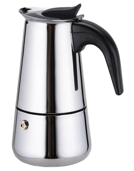 19023 - Wee's Beyond, S/S Espresso Coffee Maker 6 Cups - Box:  - Loc: J11