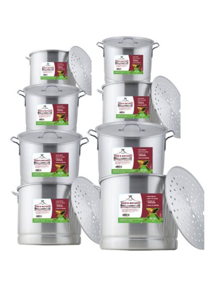 19026 - Wee's Beyond, Aluminum Steamer Pot Set - 8 Pieces - Box:  - Loc: 31F