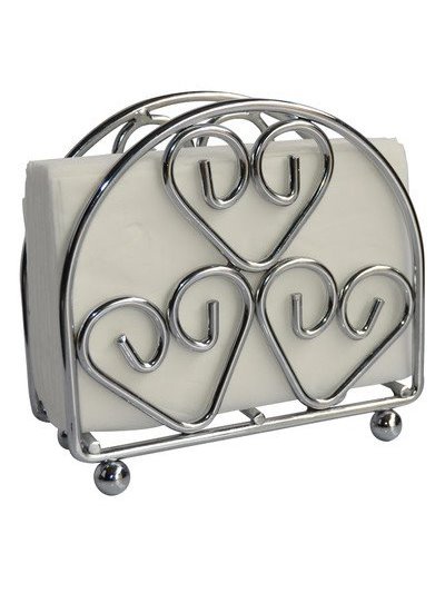19038 - Wee's Beyond, Aluminum Napkin Stand 2.2"x5.3" - Box:  - Loc: J9