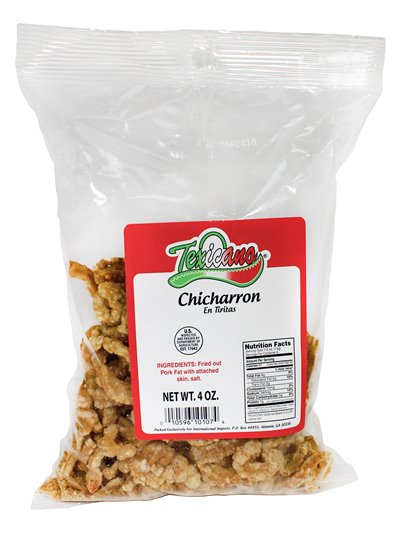 19128 - D' Sabor Chicharron Tiritas ( Fried Pork Skins ) - 4 oz. (Case of 24) - Box:  - Loc: 