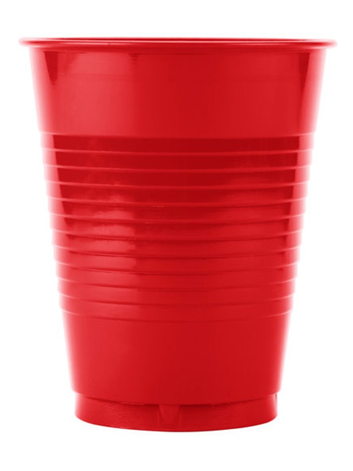 19350 - Plastic Cups, Red 16 oz. - 48 Pack/16pcs - Box:  - Loc: I11