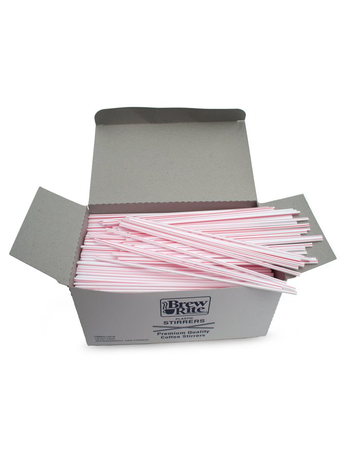 11953 - Plastic Coffee Stirrers 7" - 1000ct - Box:  - Loc: 11M