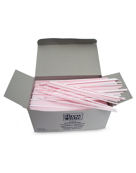 11953 - Plastic Coffee Stirrers 7" - 1000ct - Box:  - Loc: 11M