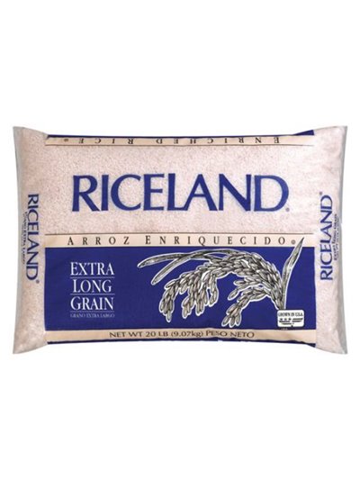19599 - Riceland Rice ELG 4% - 20lb (Case of 3) - Box:  - Loc: S3