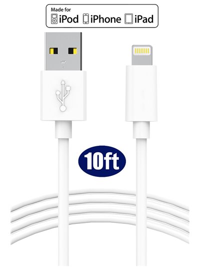19741 - iPhone USB Cable - 10 ft. - Box:  - Loc: L0