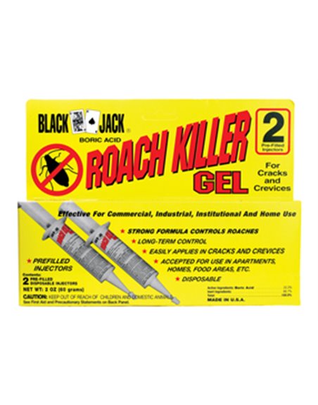 19759 - Black Jack Roach Killer Gel Pre-Filled Injectors - 2 Count - Box:  - Loc: I13