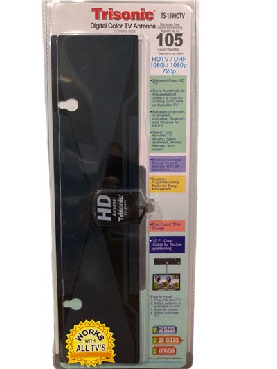 19906 - Trisonic Digital Color TV Antenna ( TS-1599DTV ) - Box:  - Loc: A1