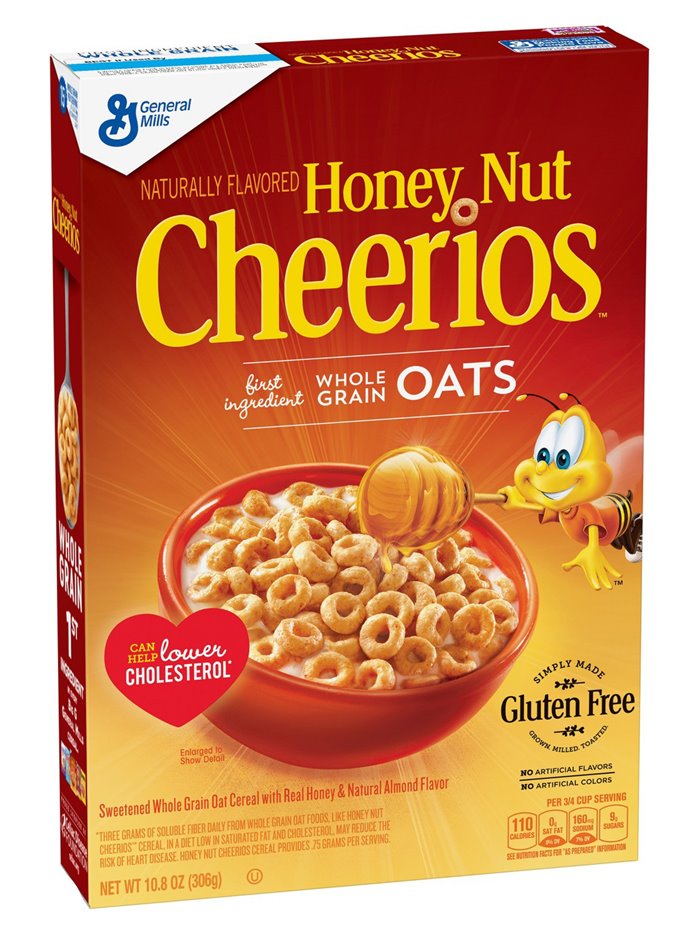 20031 - General Mills Honey Nut Cheerios - 10.8 oz. (Case of 12) - Box:  - Loc: R3