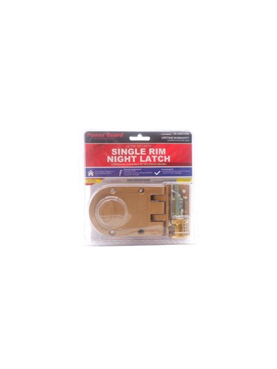 20178 - Single Rim Night Latch, Front and Rear Doors - ( DR-RSR919PB ) - Box:  - Loc: A2