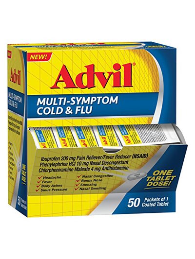 20237 - Advil Multi-Symptom Cold & Flu - 50ct - Box:  - Loc: K2